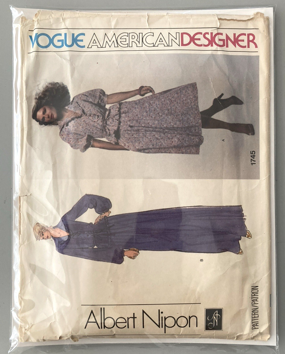 Vogue American Design 1745 Albert Nipon Pattern Ultra Chic Top Skirt Sz 16 Uncut